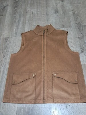 Lauren Ralph Lauren Womens Faux Suede Vest Pockets Western Brown Zip See Desc. - Image 1 of 4