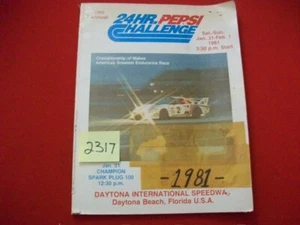 1981 19TH ANNUAL 24 HR PEPSI CHALLENGE OF DAYTONA - OFFICIAL SOUVENIR PROGRAM - Picture 1 of 9