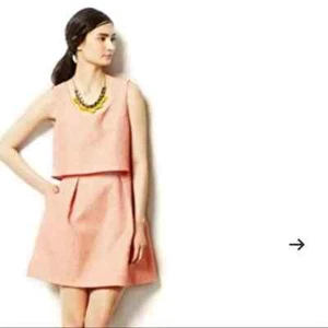 ERIN Fetherstone Dress Womens Coral 8 Cocktail Party Preppy Bridal Quiet Luxury - Picture 1 of 12