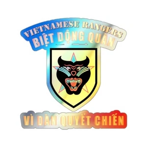 Holographic Die-cut Stickers - Vietnam - Vietnamese Rangers - Picture 1 of 2