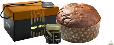 Fiasconaro Panettone Oro Nero, Con Gocce Di Cioccolato Senza Uvetta E Canditi
