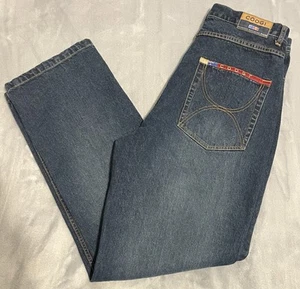 Jeans COOGI De Colección Para Hombres 386 Y2k Años 90 Azul Suelto Recto Hip Hop Patinador Denim - Imagen 1 de 10