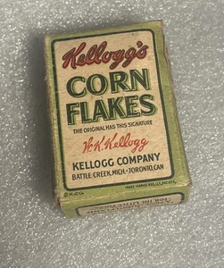 Caja de muestra vintage Mini Kellogg's Corn Flakes con publicidad - Funny Jungleland - Imagen 1 de 8