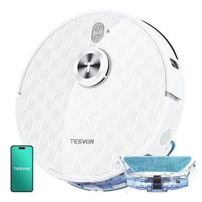 Tesvor-S8PRO Roboter Staubsauger mit Wischfunktion & App | 8000Pa LiDAR Navigati