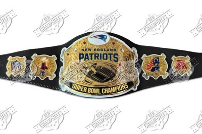Cinturón Campeonato NFL New England Patriots Adulto Talla 2mm Latón Foto 1 de 4
