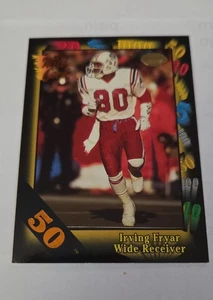 1991 Wild Card Irving Fryar #82 50 Stripe Dolphins - Picture 1 of 2