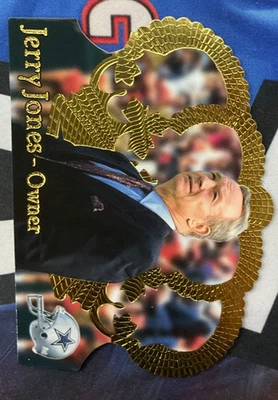 1995 Pacific Crown Royale Jerry Jones #12 Die-Cut Football (DK) - Image 1 of 2