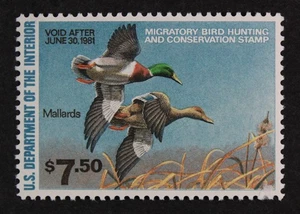 CKStamps: US Federal Duck Stamps Collection Scott#RW47 $7.50 Mint NH OG - Picture 1 of 2