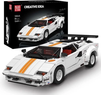 Mould King 80S Italian Bull Coutach Sports Luxury Car Building Blocks Brick Set - Image 1 of 4