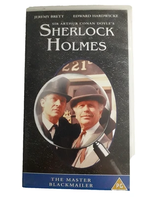 SHERLOCK HOLMES - THE MASTER BLACKMAILER (VHS TAPE) JEREMY BRETT USED VERY GOOD Foto 1 de 4