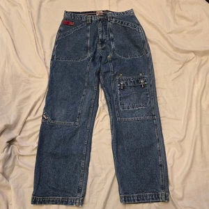 Jeans vintage PJL taglia 36x33 blu denim pesante Pepe London Y2K - Foto 1 di 15