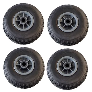 Sackkarrenrad Vollgummi Bollerwagenräder 4x 260x85 mm 3.00-4 pannensicher grau - Bild 1 von 7