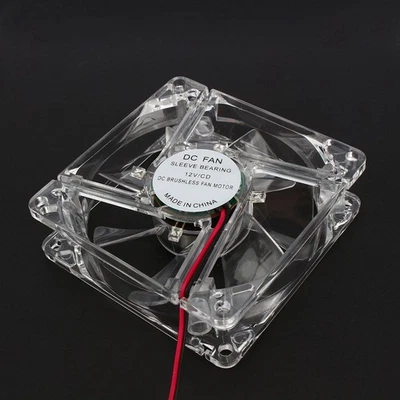 4Pin DC 12V 80mm Blue LED Light CPU PC Computer Cooling Case Fan Kit - Image 1 of 4