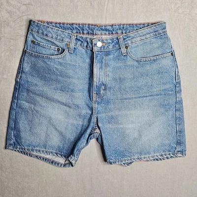 Chubbies Shorts Mens 34 Blue Lightwash Denim 5" Inseam Preppy Jean Short Jorts - Image 1 of 4