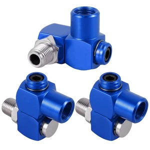 3 PCs INDUSTRIAL ALUMINUM AIR 360 SWIVEL FITTING CONNECTORS HOSE TOOL COUPLER - Picture 1 of 7