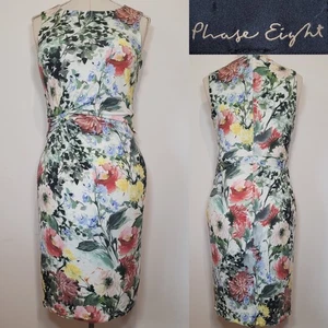 Phase Eight Evangelie Floral Dress Sleeveless Multicoloured Size 12 - Picture 1 of 7