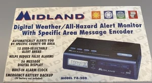Midland 74-200 NOAA Digital Todo Clima Radio Alerta de Peligros Monitor Receptor - Imagen 1 de 2