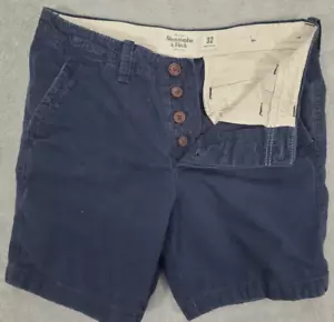 Abercrombie & Fitch Men's Chino Button-fly Shorts Size 32 Beach Surfer Preppy - Picture 1 of 10