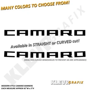 CAMARO Chevy Chevrolet Vinyl Windshield Banner Decal Visor Decals Sticker SS RS - Picture 1 of 2