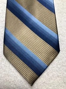 PLATINUM DESIGNS MENS TIE GOLD WITH SHADES OF BLUE 3.75 X 60 - Picture 1 of 4