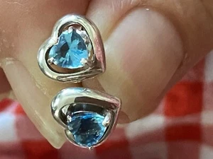 Heart Shaped Stud Earrings - Picture 1 of 7