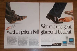 Seltene Werbung COMPAQ Personal Computer Laptops - Glänzend bedient 1991 - Picture 1 of 1