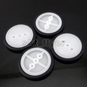 4pcs 30*3*1.9mm Rubber Car Tire Toy Pulley Wheels Model Robot Part for DIY - Picture 1 of 5