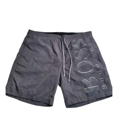 Hugo Boss Gray Swim Trunks Men's Small - Image 1 of 4