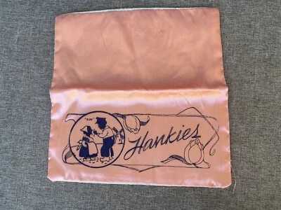 Pañuelo Vintage Soporte Rosa Aqua Holandés Niño Niña Molino de Viento Soplado Foto 1 de 4