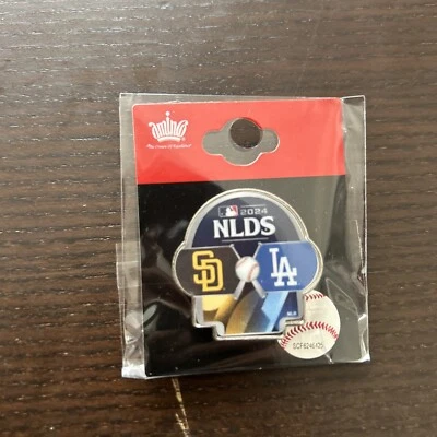 2024 NLDS Los Angeles Dodgers San Diego Padres MLB Postseason Lapel Pin Petco - Image 1 of 2