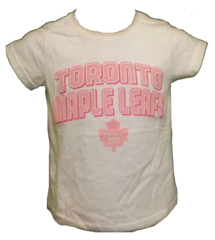 New Toronto Maple Leafs YOUTH GIRL Sizes M-L-XL White Pink Reebok Shirt $30 Cover