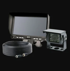 Reverse Camera Kit ECCO 7 inch LCD Monitor + 20m 4 Pin Cable and Camera DIY KIT - Foto 1 di 9