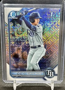 2022 Bowman #BCP-10 Curtis Mead 1° rifrattore Bowman Mojo Tampa Bay Rays - Foto 1 di 2
