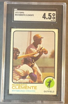 1973 Topps - #50 Roberto Clemente SGC 4.5 Last Topps Card Pirates HOF - Image 1 of 2