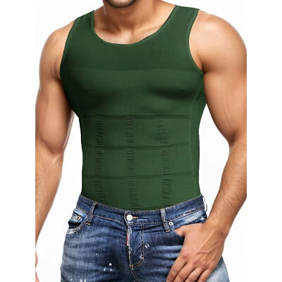 Chaleco modelador de cuerpo para hombre Luv tanque ginecomastia camisas de compresión escultura modelador Foto 1 de 4