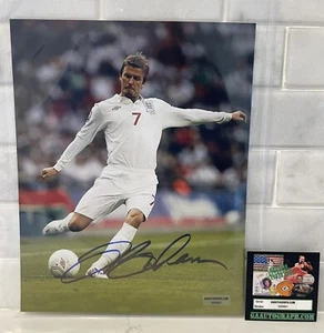 David Beckham Manchester United Autographed Signed 8x10 Color Photo With COA - Picture 1 of 4