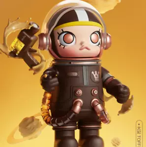 POP MART Space Molly MEGA KOLLEKTION 100 % Toffee Mini Design Puppe Geschenk - Bild 1 von 5