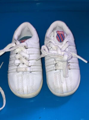 Zapatos de bebé talla 4 K-Swiss blancos talla niño Foto 1 de 4