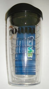NEW Tervis Roam Insulated Travel Tumbler Black Lid 16oz Clear Made in USA - Picture 1 of 10