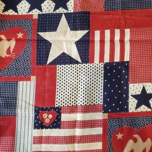 Vintage 1993 Fabric Traditions Patriotic Quilting Crafting Fabric 43" x 123" - Picture 1 of 8