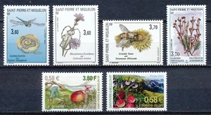 St. PIERRE et MIQUELON 1992-2002 - 6 DIFFERENT FLORA/FAUNA STAMPS MNH Hk45c - Picture 1 of 1
