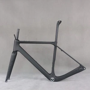 Carbon Rahmen Cyclocrossy Fahrrad 700*50C Gravel Frame Gravelbike schwarz GR048 - Bild 1 von 13