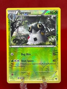 Juego de cartas coleccionables Pokémon Spewpa 16/146 holograma inverso X&Y conjunto base XY tarjeta inglesa 2014 LP - Imagen 1 de 2