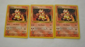 1999 POKEMON MAGMAR 36/102 , LOT OF THREE CARDS - Picture 1 of 2