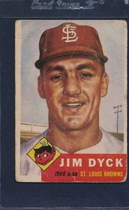 1953 Topps #177 Jim Dyck Browns Poor 53T177-41515-4 - Picture 1 of 1