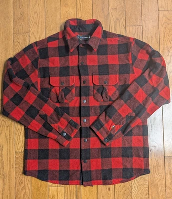 Jaqueta camisa Smartwool masculina tamanho G linha âncora mistura de lã encaixe xadrez tartan - Imagem 1 de 4