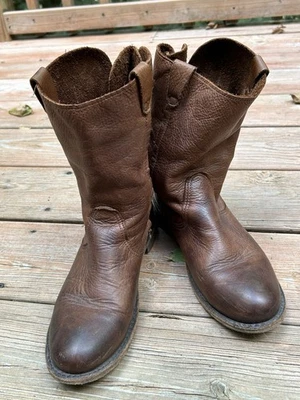 Botas Shoe Company Vintage 7.5 Cuero Marrón Moto Moto  Foto 1 de 4
