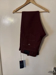 Armani Slim Jeans 36 Waist 33leg Brand New with Tags Maroon Colour - Picture 1 of 5