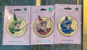Disney PALM Pin Faires Coin Flora Fauna Merryweather - Pink Ala Mode LE 300 NEW - Picture 1 of 2