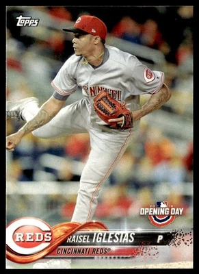 2018 Topps Opening Day Raisel Iglesias Cincinnati Reds #32 - Image 1 of 2